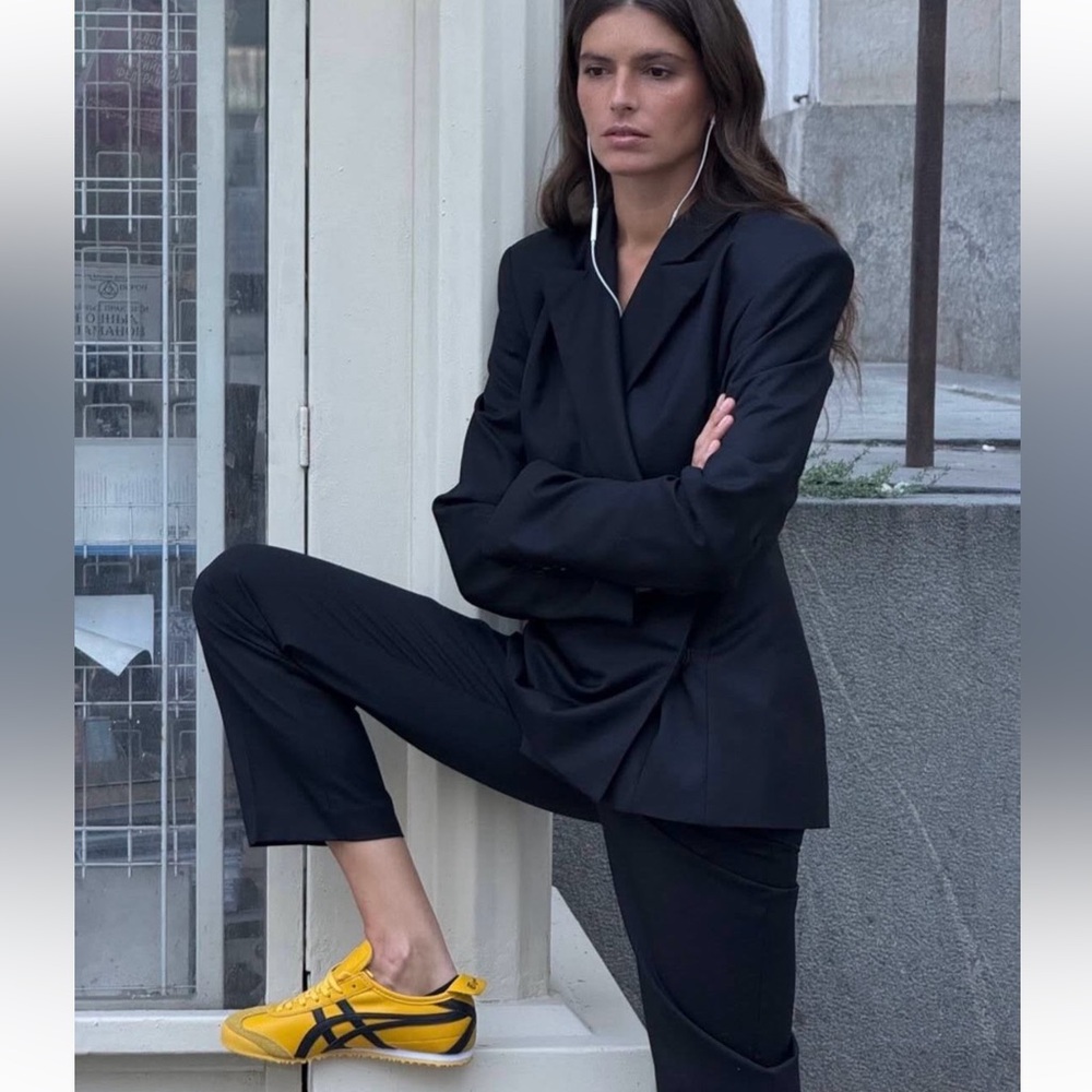 Onitsuka Tiger by Asics Gold and Black Sneakers